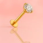 Titan Labret Gold mit Zikonia Stein